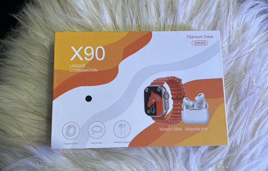 Combo Smart Watch Ultra X90+AirPod pro