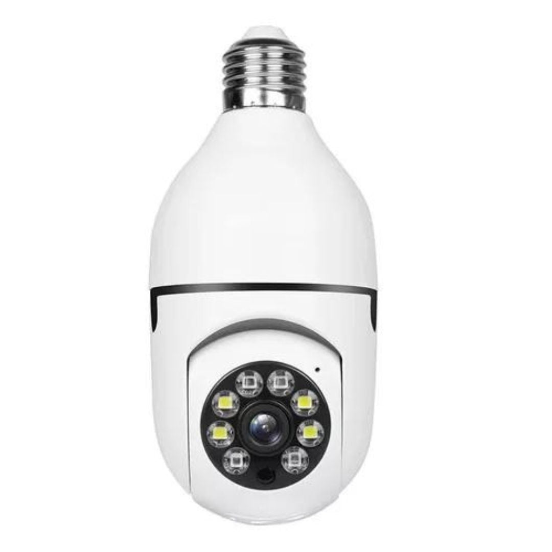 Camara Tipo Bombillo Wifi Ip Rotica 360°