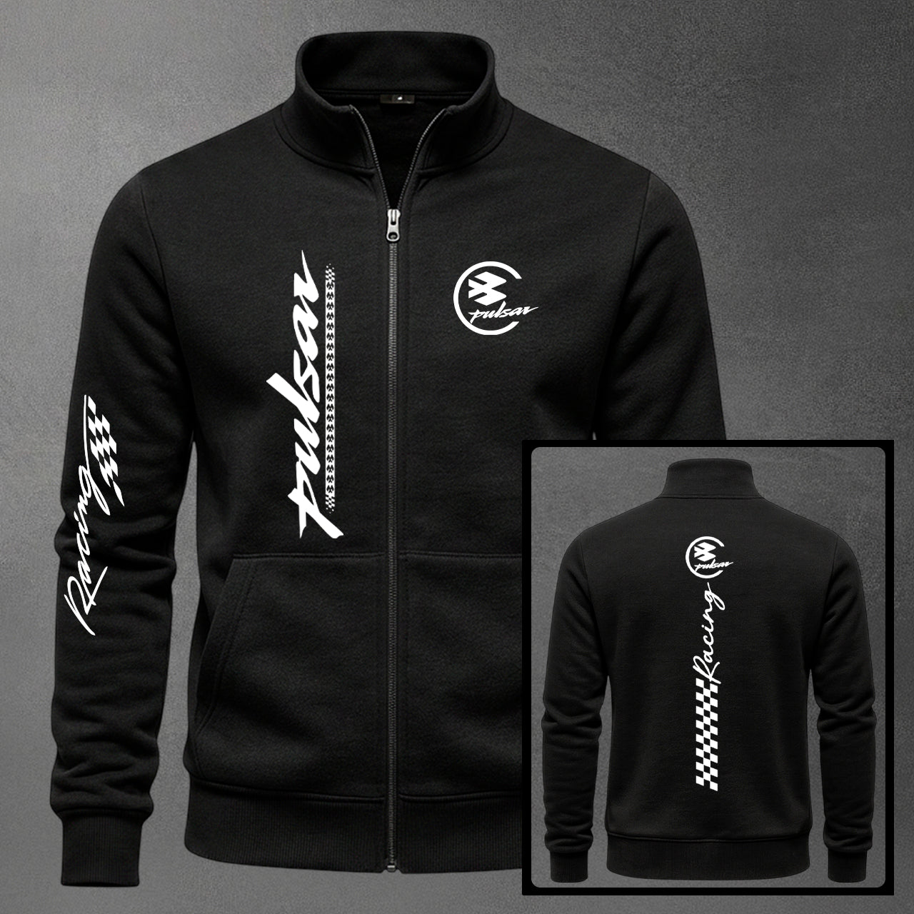 BUZOS CUELLO ALTO MOTO PULSAR ESTAMPADO