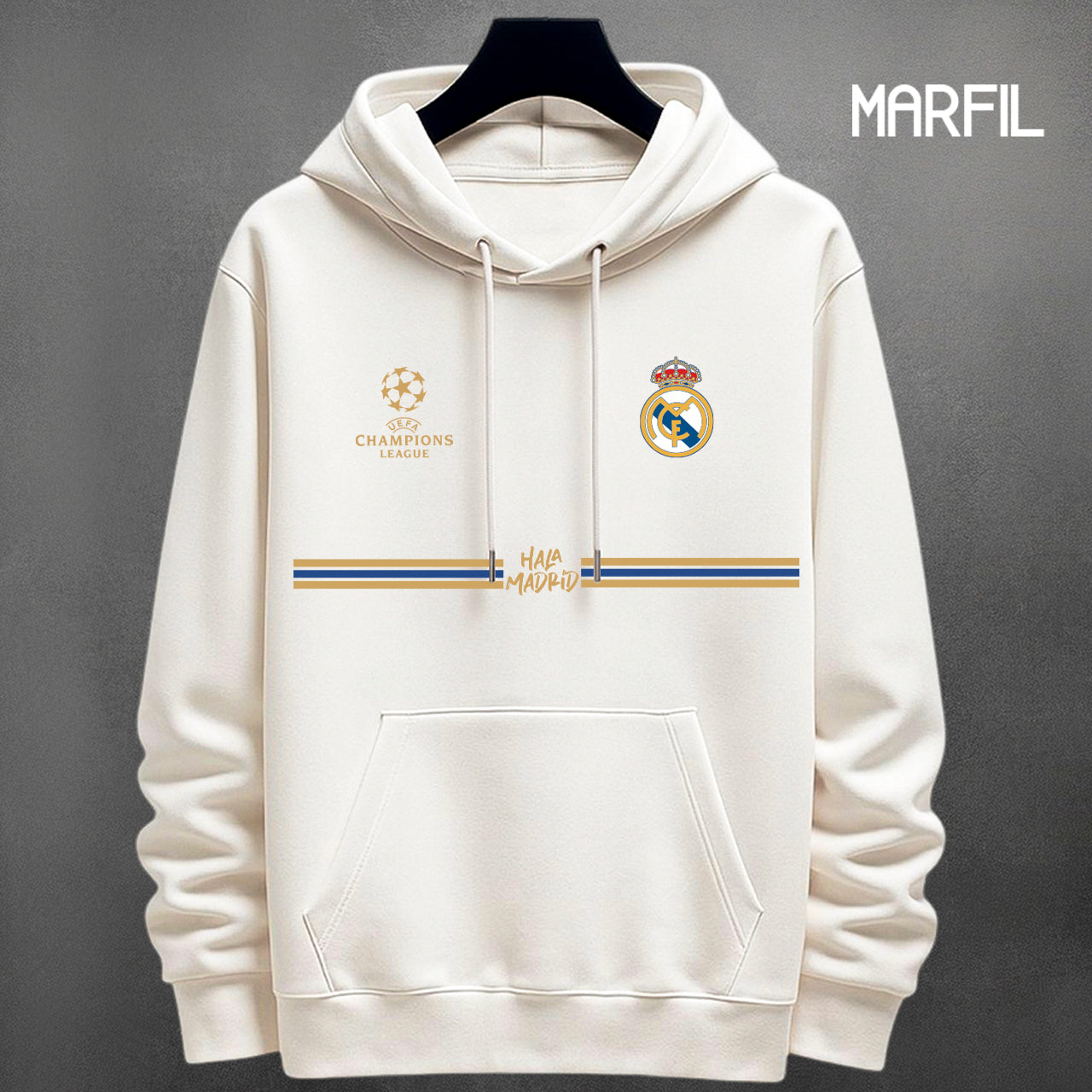 BUZO REAL MADRID - LOGOS BORDADOS